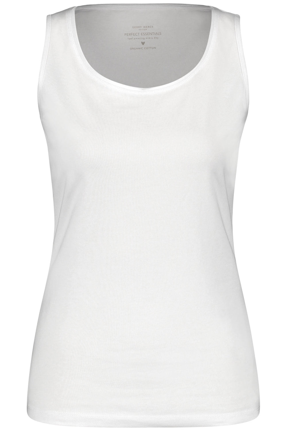 Gerry Weber 977049 White Vest Top - Experience Boutique