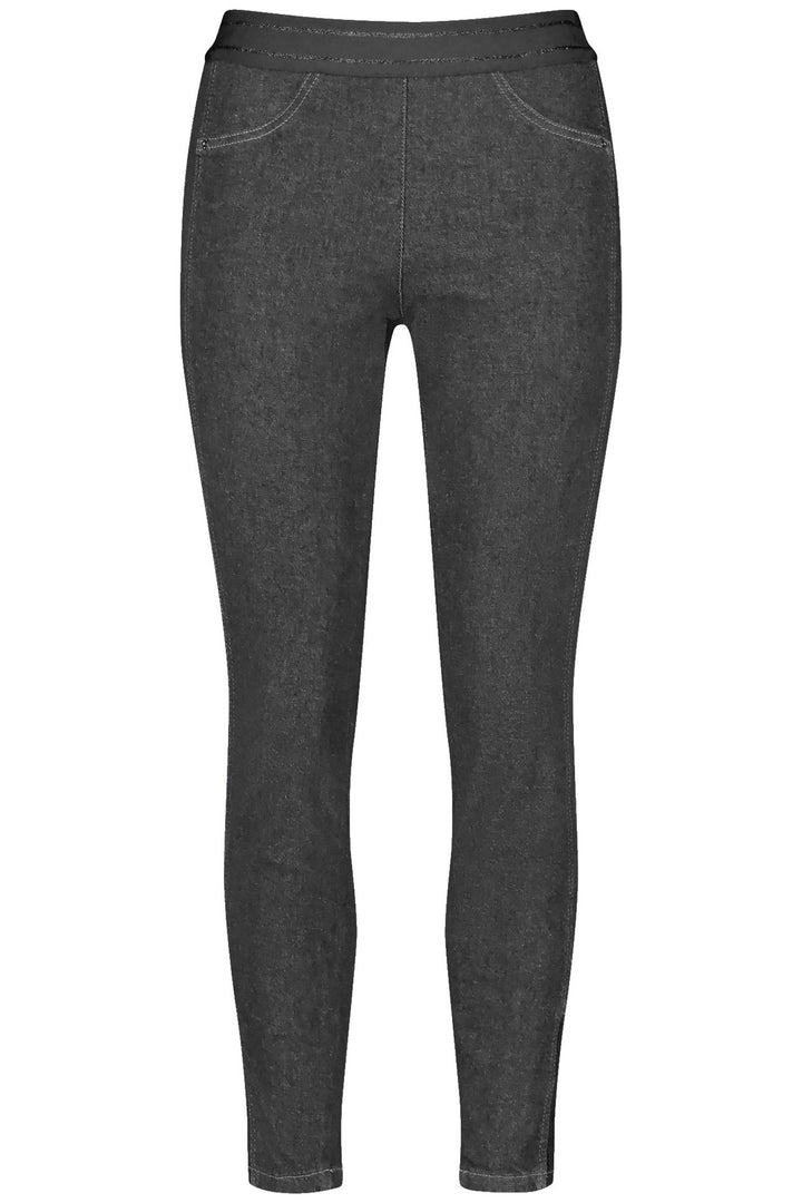 Gerry Weber Charcoal Grey Pull On Jeans 322092 - Experience Boutique