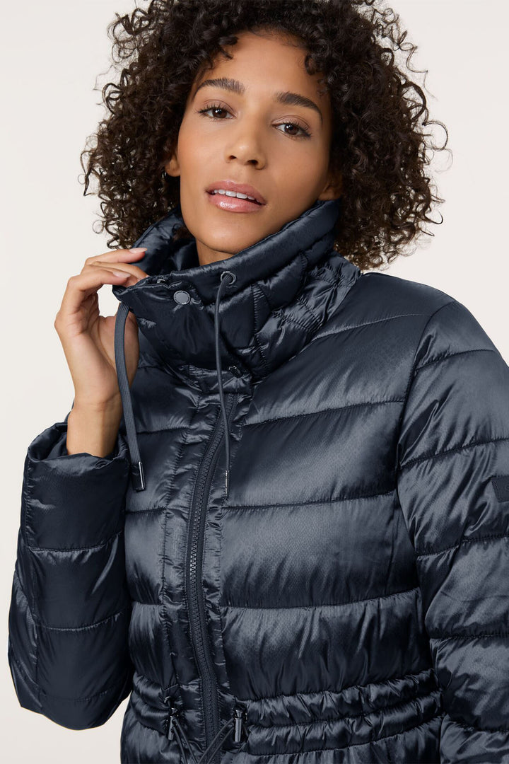 Gerry Weber Navy Blue Snake Print Coat 450012 - Experience Boutique