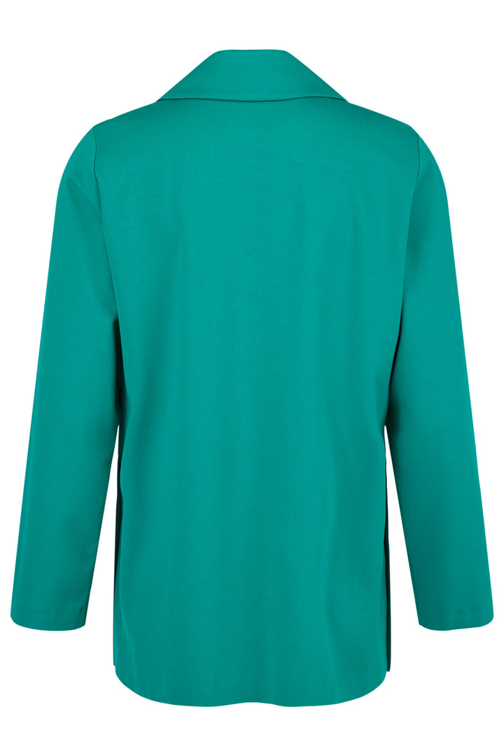 Gomaye 24782-9480-73 Green Split Neck Long Sleeve Top - Experience Boutique