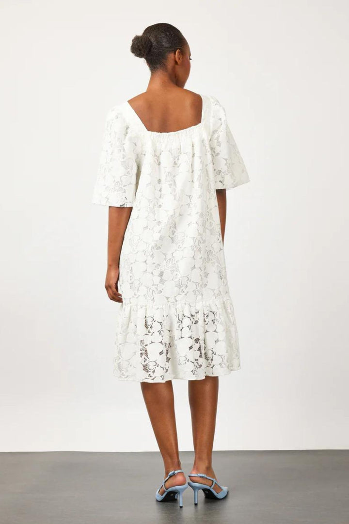 Gomaye 28833 White Lace Dress