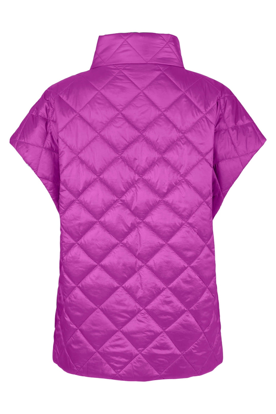 Gomaye 29150-2198-57 Purple High Neck Padded Gilet - Experience Boutique