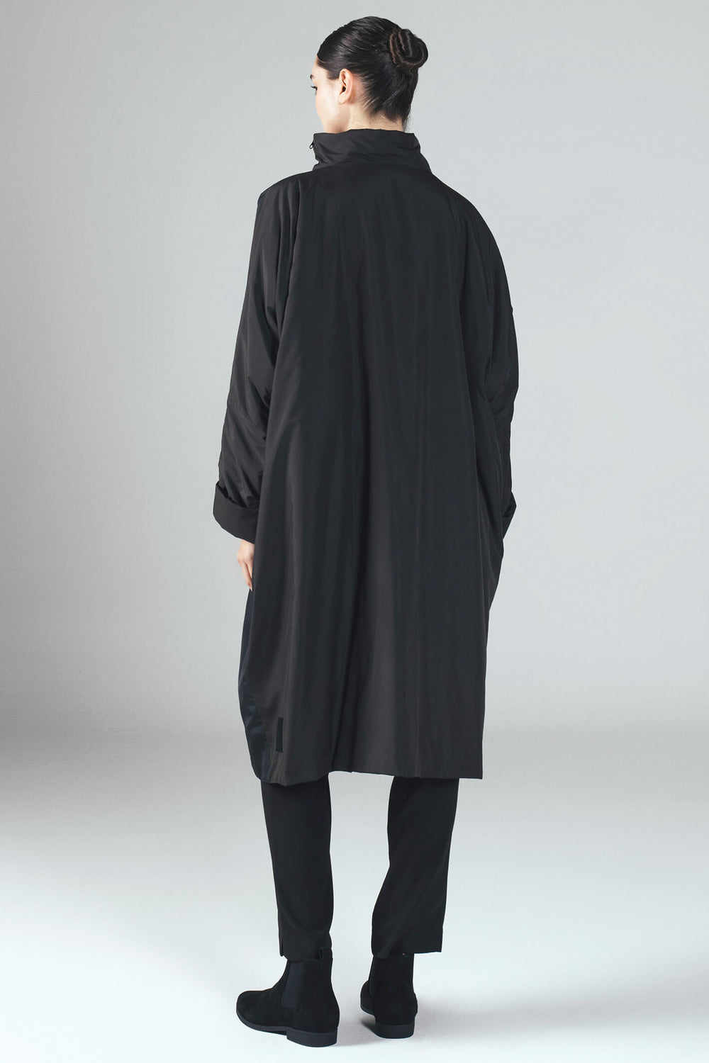 Igor W23-57 Spain Black Multicolour Print Zip Front Coat - Experience Boutique