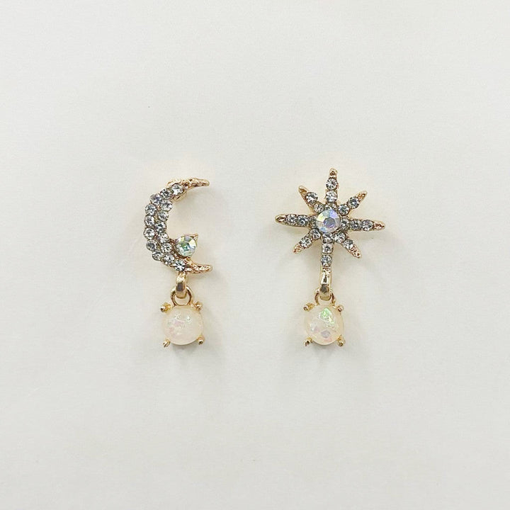 Andromeda Moon and Star Earrings