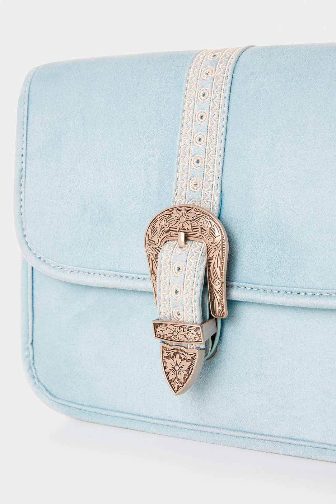 Joe Browns AD997A Horizon Boho Light Blue Saddle Bag - Experience Boutique