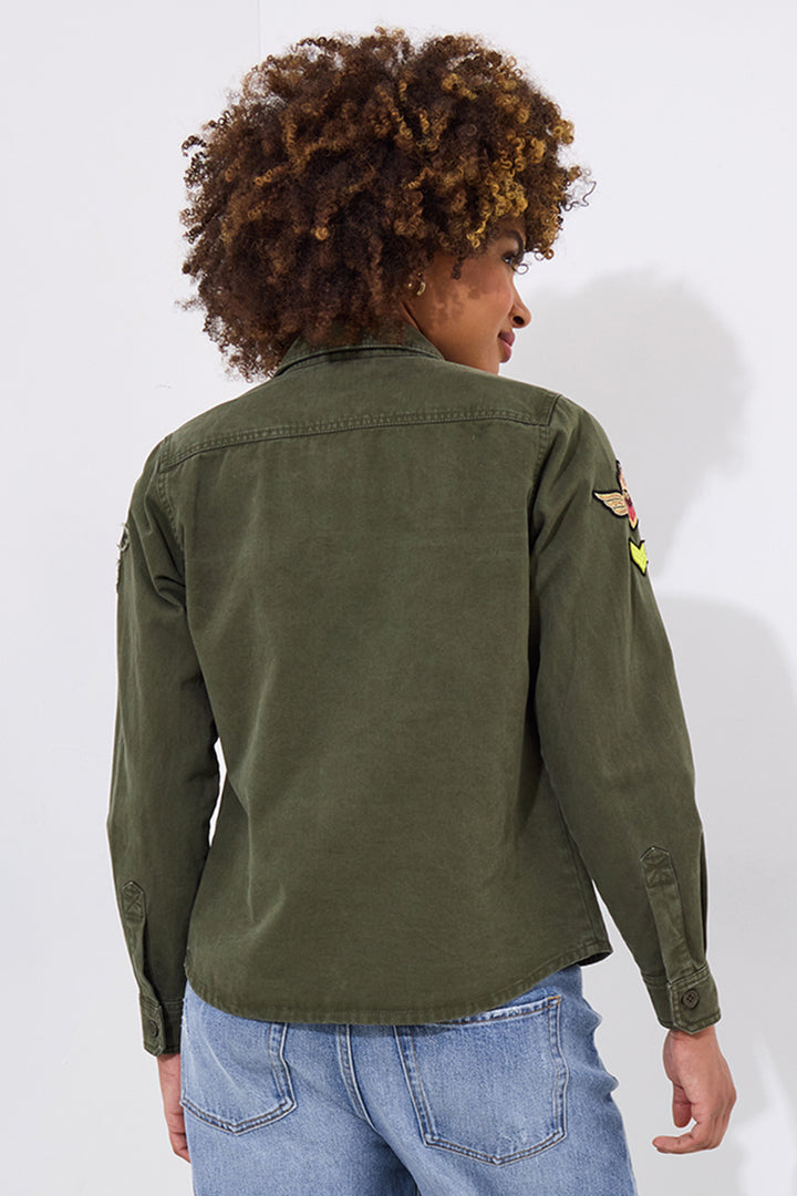 Joe Browns Astrid Badged Cotton Shirt WA421 - Experience Boutique