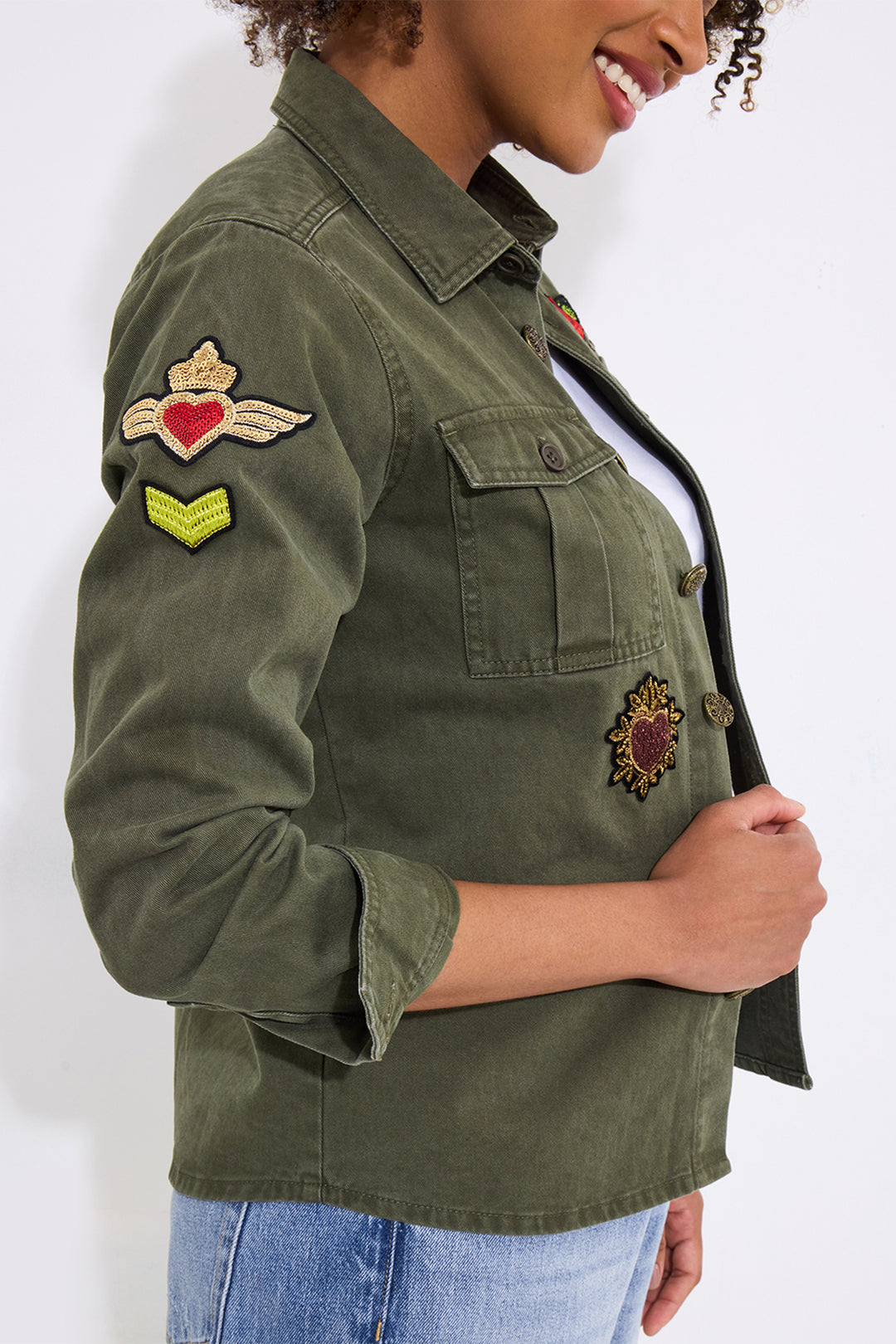 Joe Browns Astrid Badged Cotton Shirt WA421 - Experience Boutique