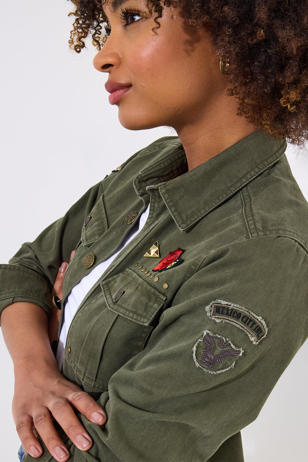 Joe Browns Astrid Badged Cotton Shirt WA421 - Experience Boutique