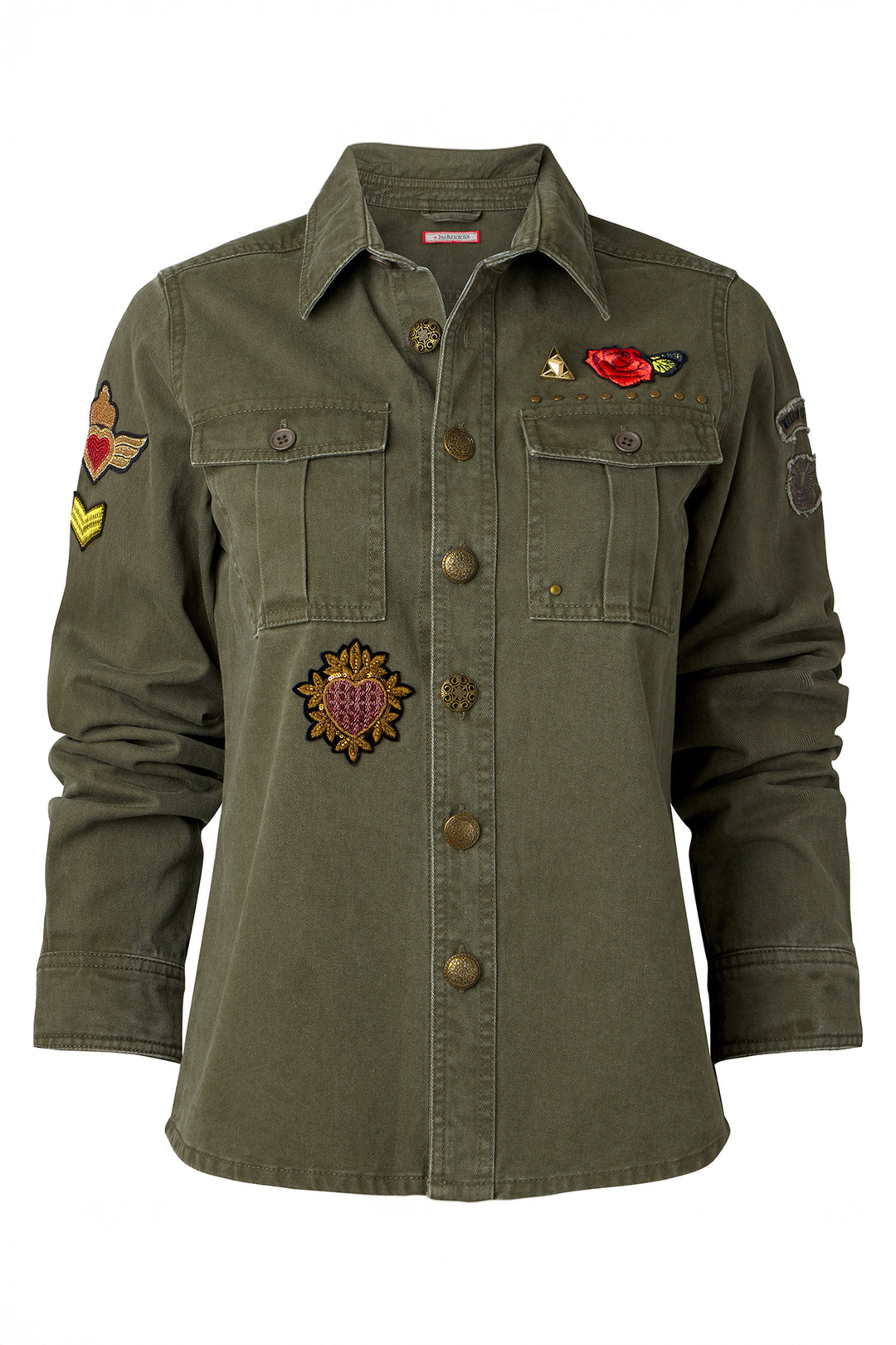 Joe Browns Astrid Badged Cotton Shirt WA421 - Experience Boutique