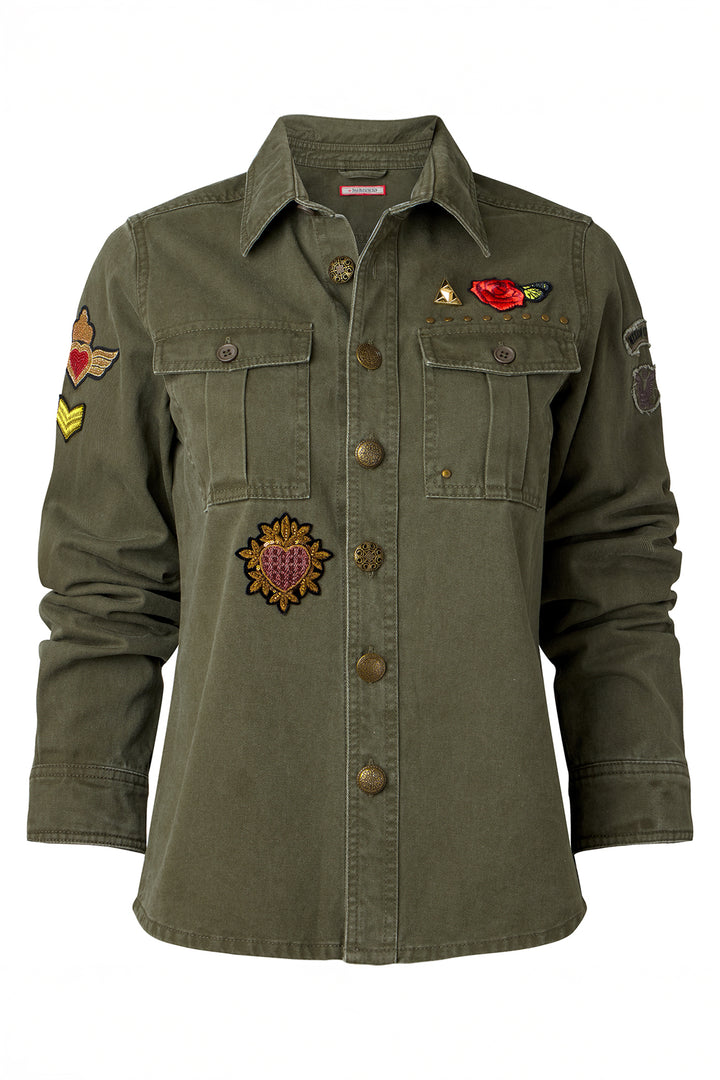 Joe Browns Astrid Badged Cotton Shirt WA421 - Experience Boutique