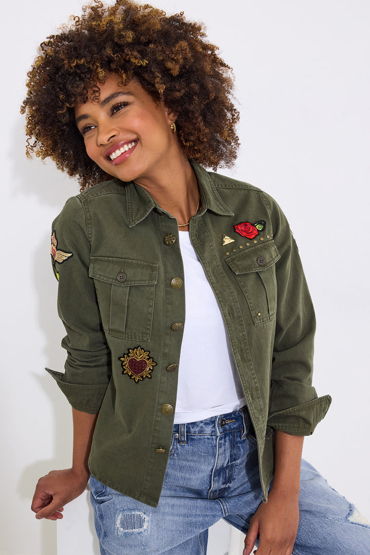 Joe Browns Astrid Badged Cotton Shirt WA421 - Experience Boutique