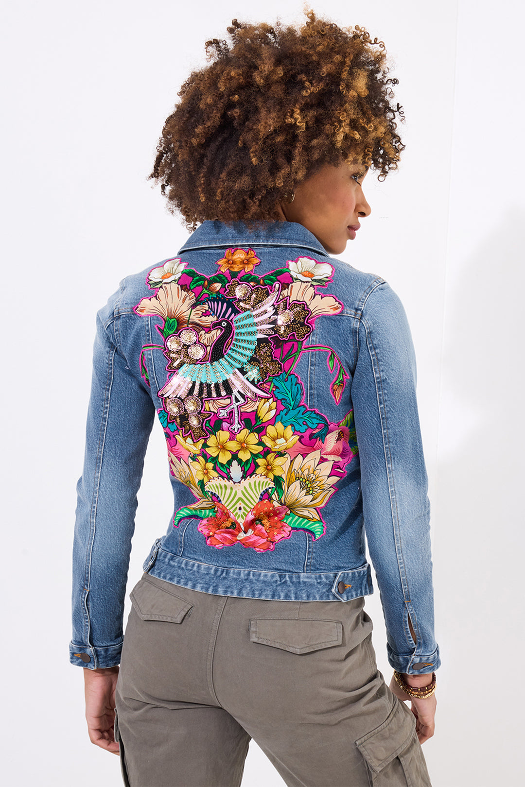 Joe Browns Boutique Tallulah Embroidered Denim Jacket WJ712 - Experience Boutique