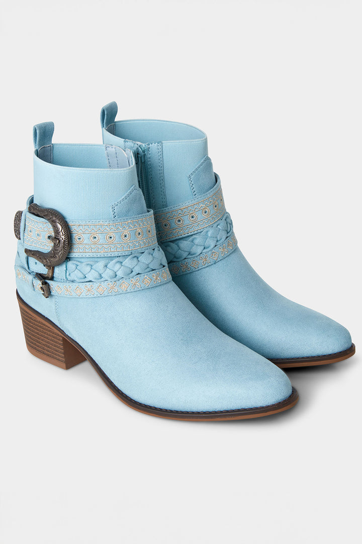 Joe Browns KA328A Horizon Boho Light Blue Slouch Boots - Experience Boutique