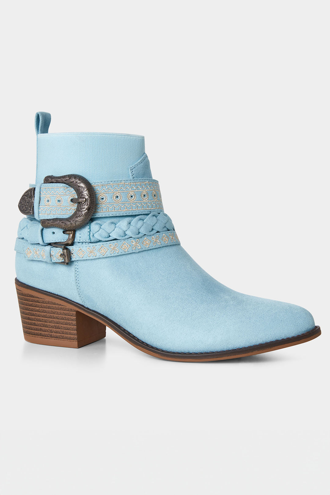 Joe Browns KA328A Horizon Boho Light Blue Slouch Boots - Experience Boutique