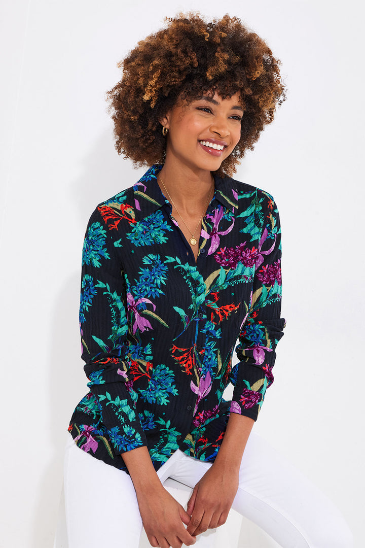 Joe Browns Summer Solstice Sequin Crinkle Blouse WA407A - Experience Boutique