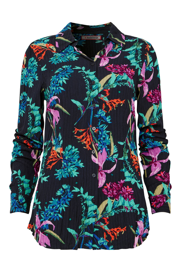 Joe Browns Summer Solstice Sequin Crinkle Blouse WA407A - Experience Boutique