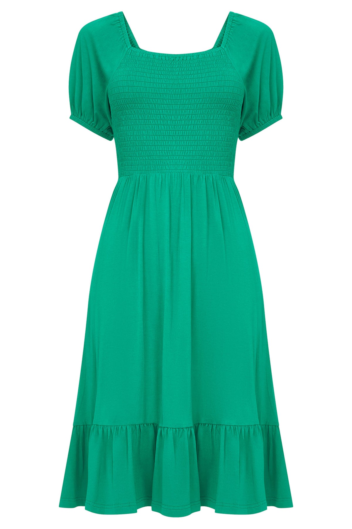 Joe Browns WE943 Green Mia Shirred Jersey Dress Experience Boutique Joe Browns WE943 Green Mia Shirred Jersey Dress Experience Boutique