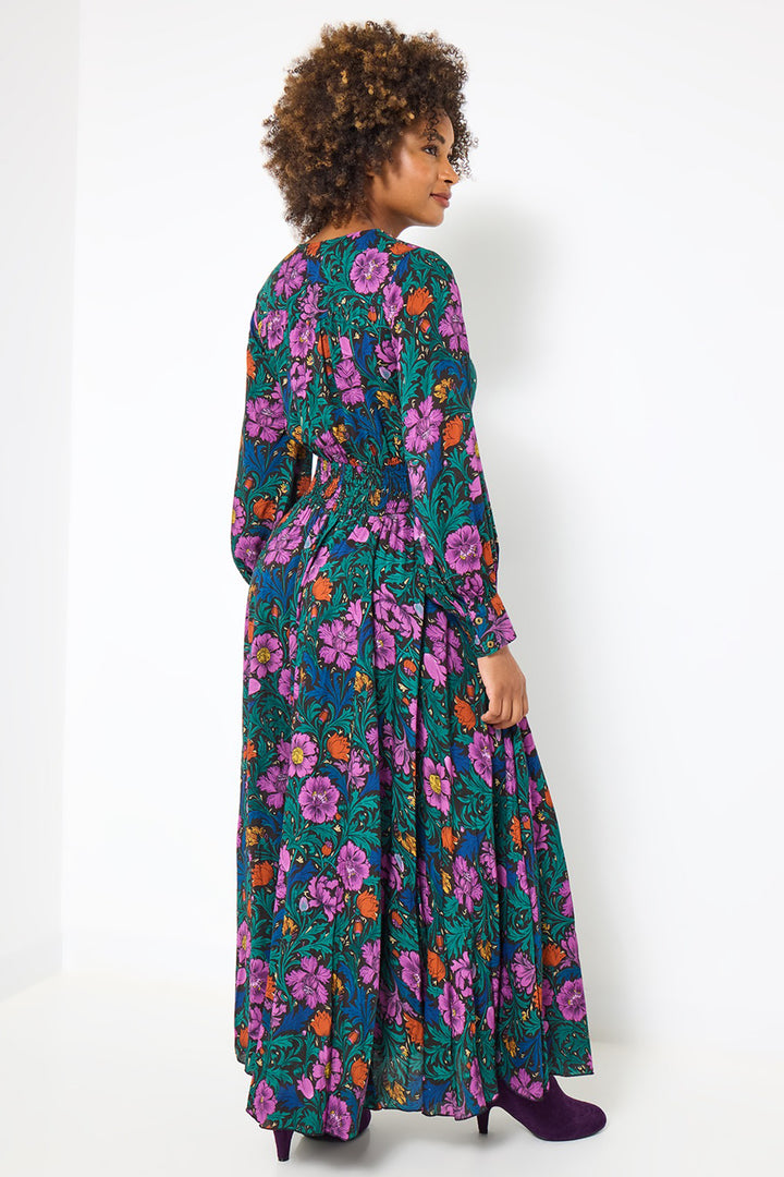 Joe Browns WF300A Black Whimsical Wonders Floral Maxi Dress