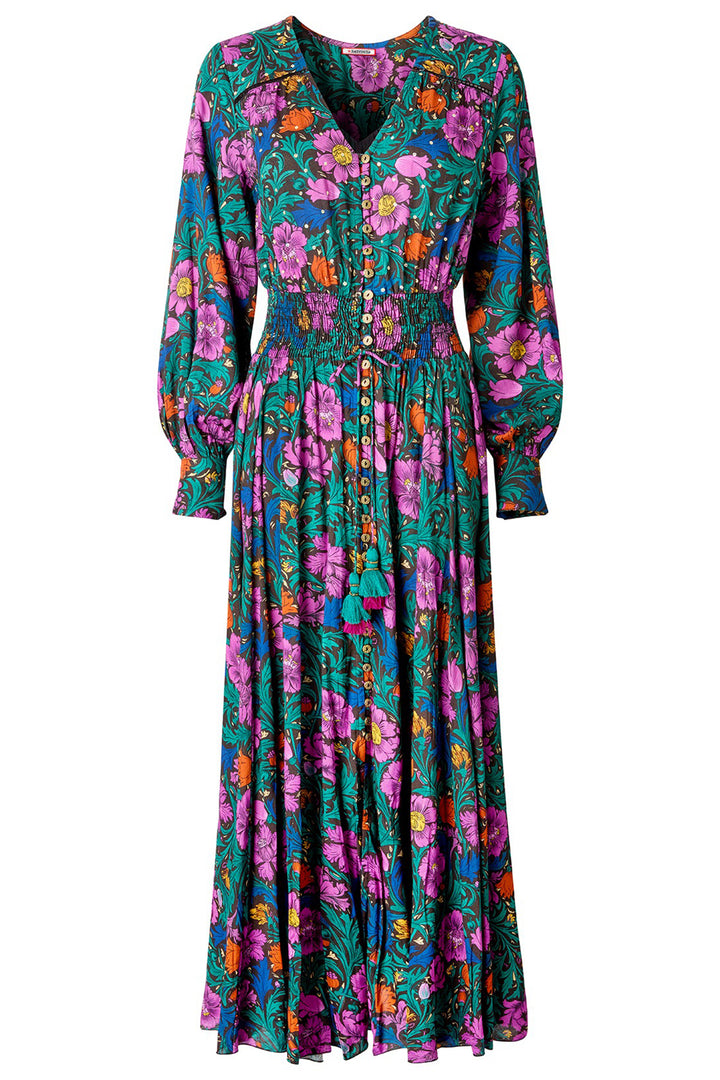 Joe Browns WF300A Black Whimsical Wonders Floral Maxi Dress