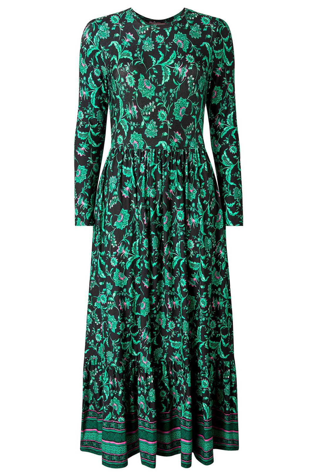 Joe Browns WF323A Black Bella Border Print Jersey Dress