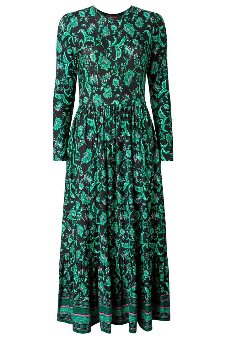 Joe Browns WF323A Black Bella Border Print Jersey Dress