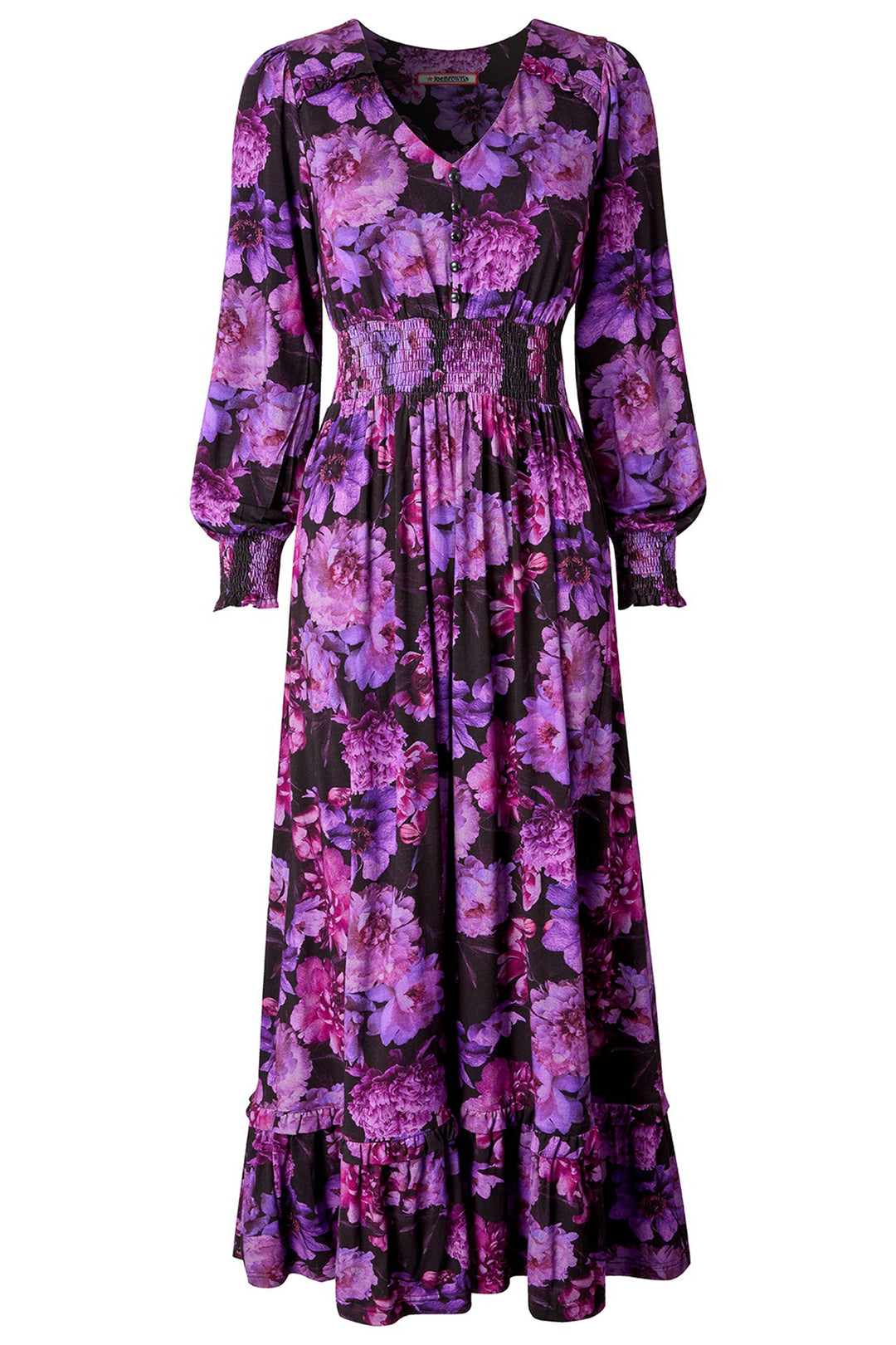 Joe Browns WF324A Purple Florence Floral Jersey Dress