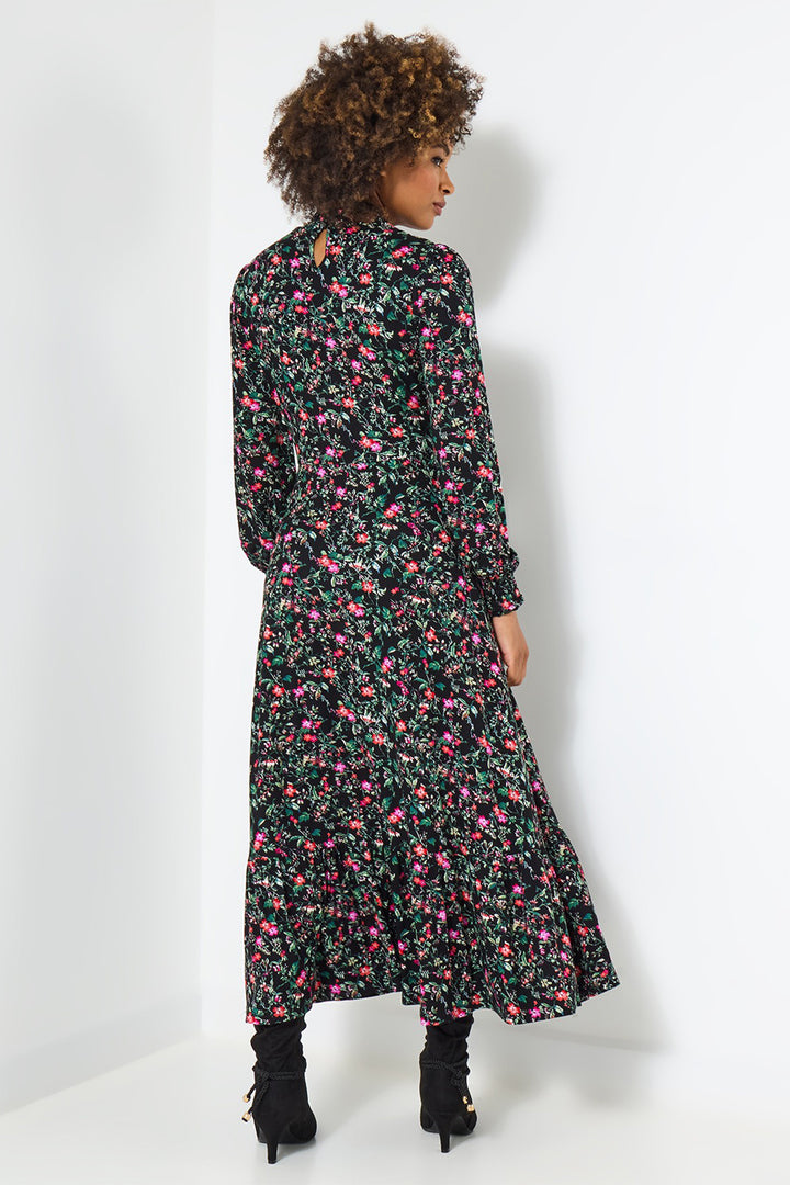 Joe Browns WF325A Black Winter Garden Jersey Dress
