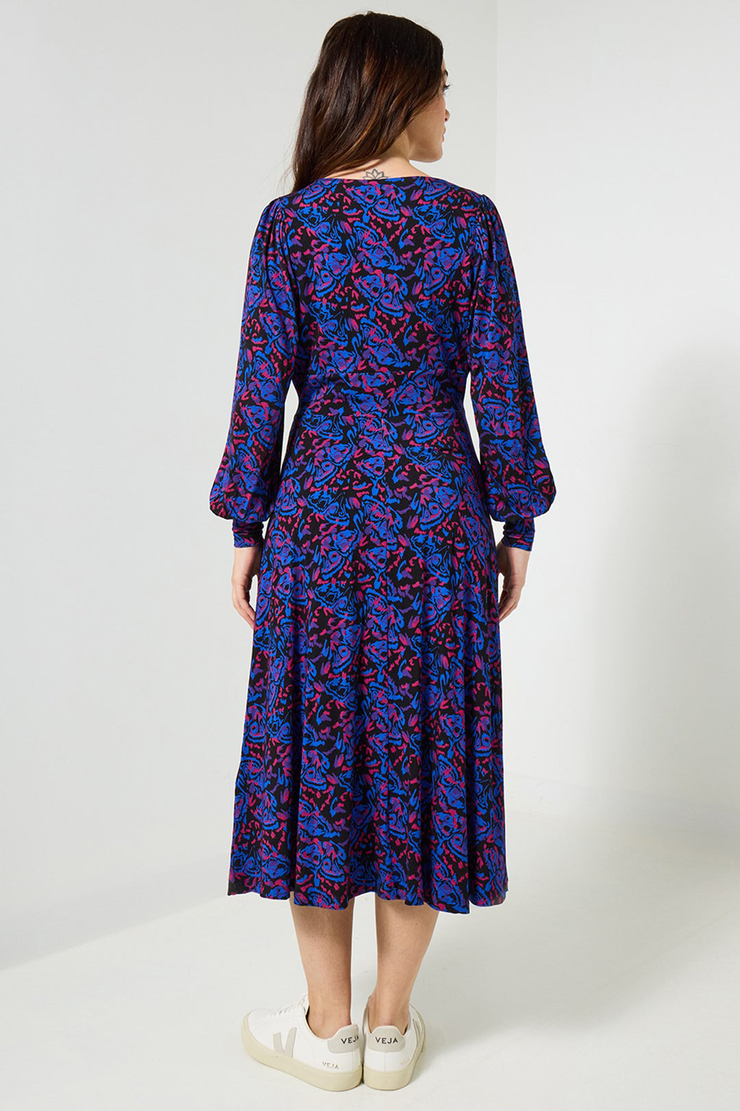 Joe Browns WF333A Black Butterfly Wings Printed Jersey Dress