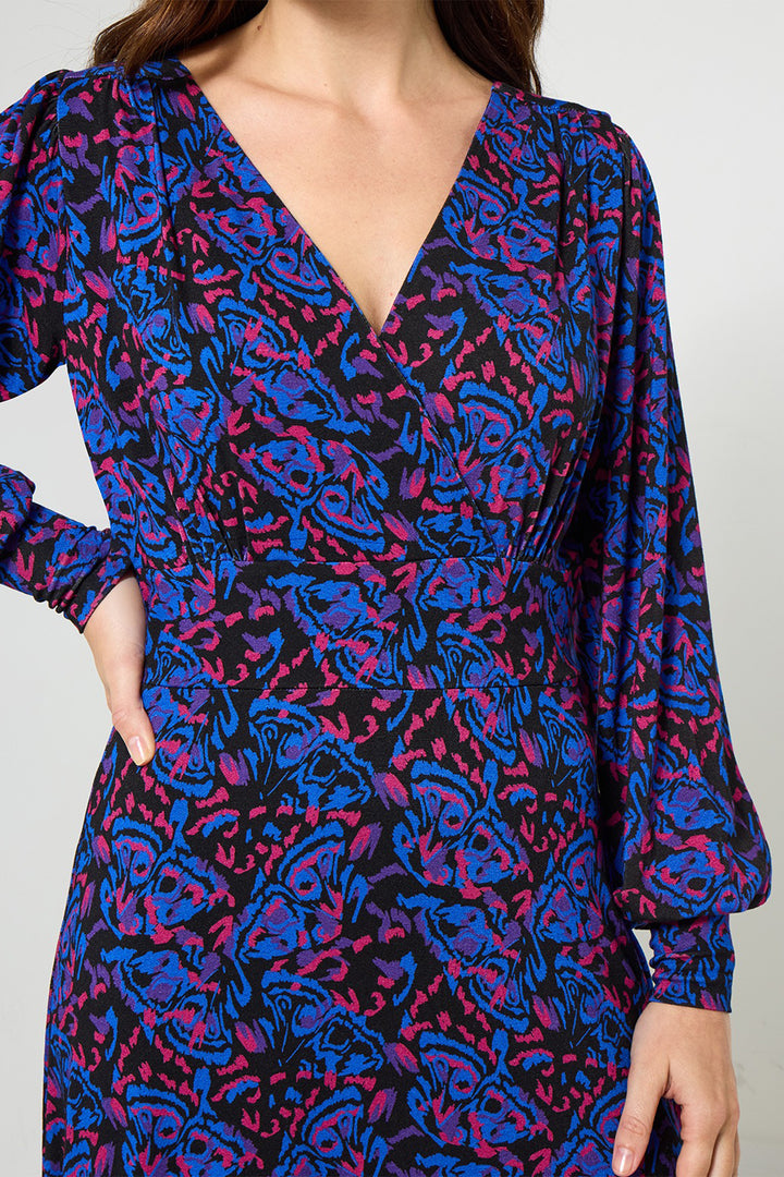 Joe Browns WF333A Black Butterfly Wings Printed Jersey Dress