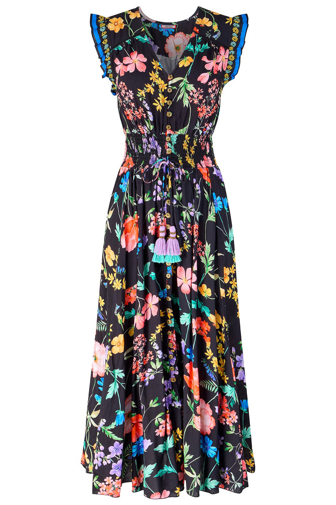 Joe Browns WF422A Black Ophelia Floral Maxi Dress