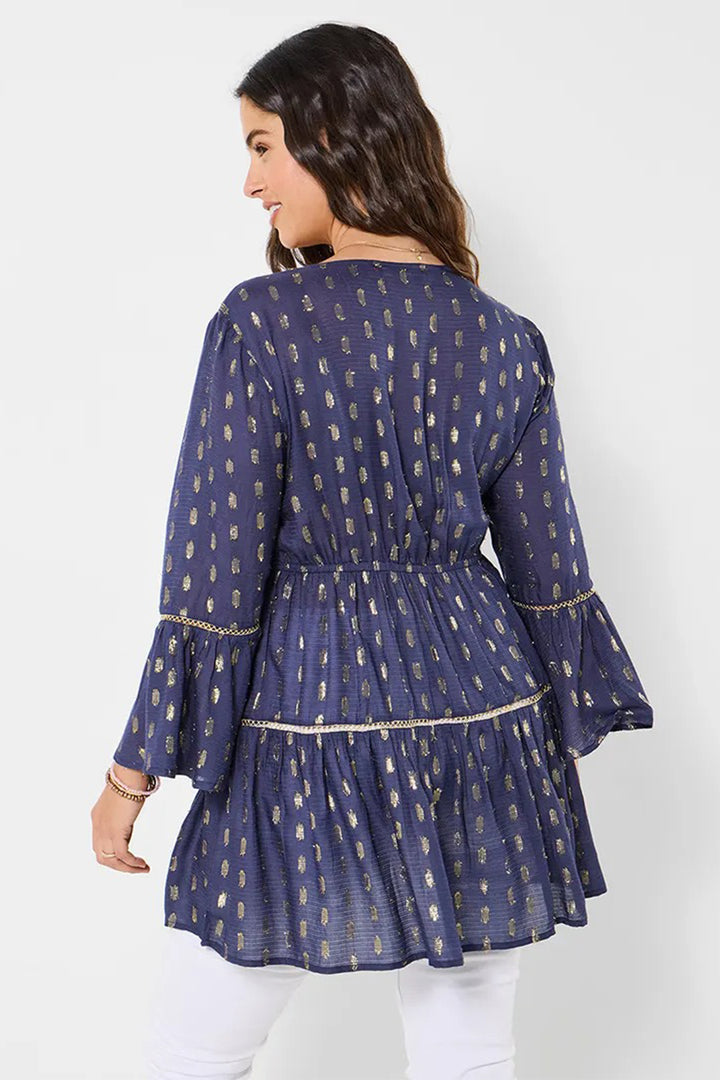 Joe Browns WG740A Festival Vibes Navy Beaded Tunic