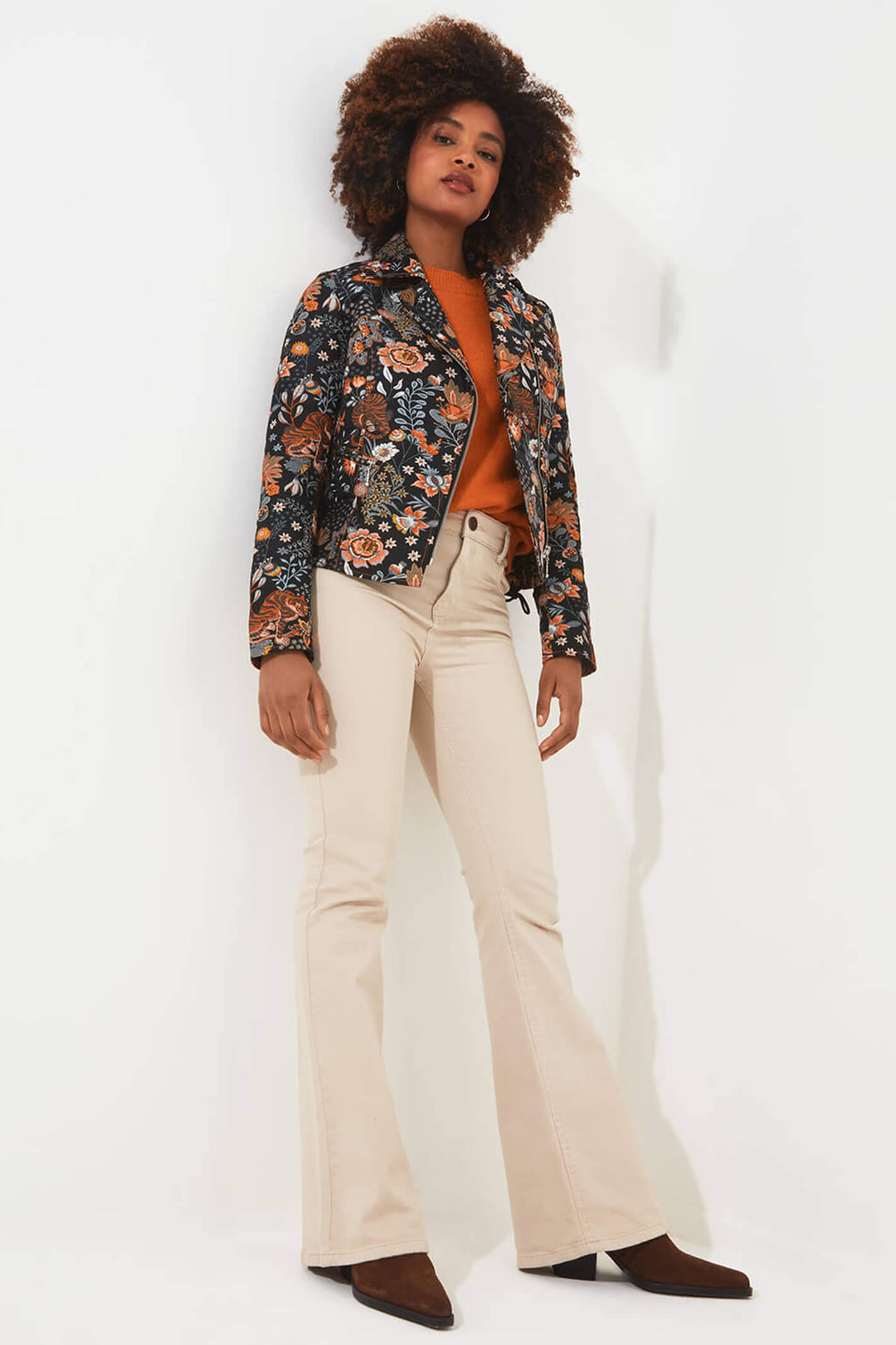 Joe Browns WJ609 Black Beautiful Boutique Embroidered Biker Jacket - Experience Boutique