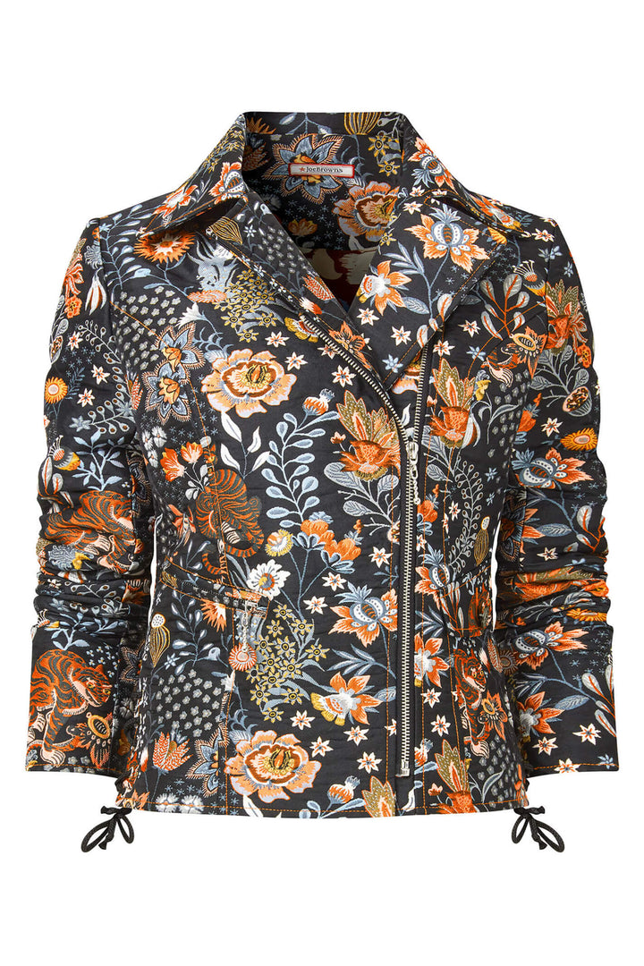 Joe Browns WJ609 Black Beautiful Boutique Embroidered Biker Jacket - Experience Boutique