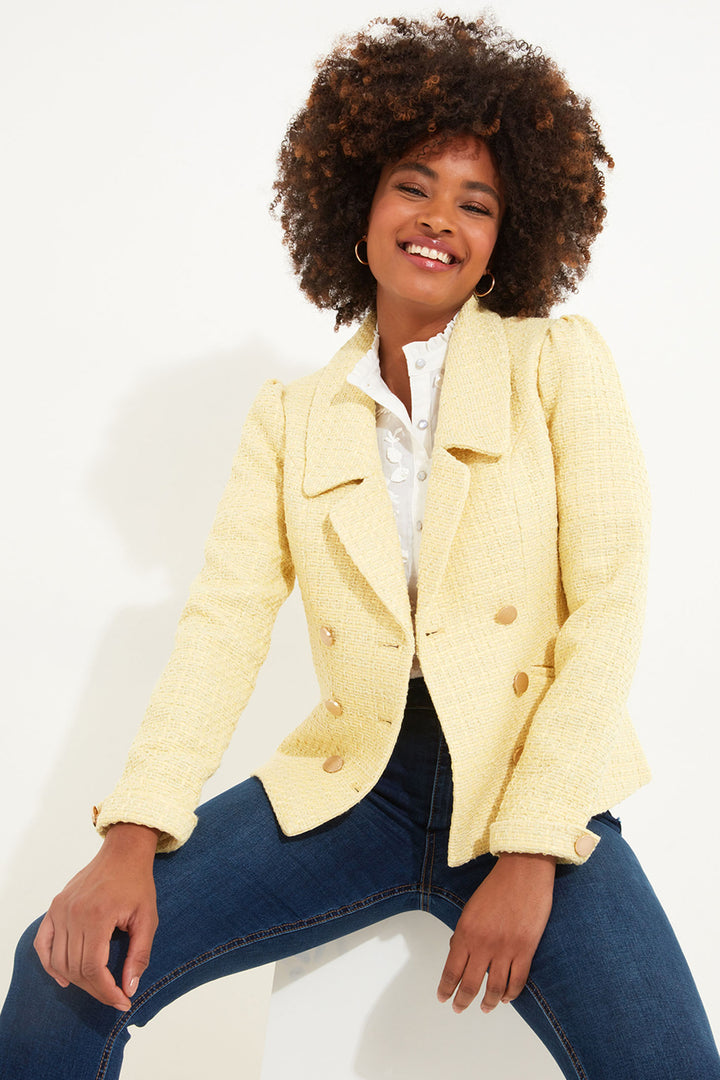 Joe Browns WJ633A Yellow Ray Of Sunshine Retro Blazer - Experience Boutique