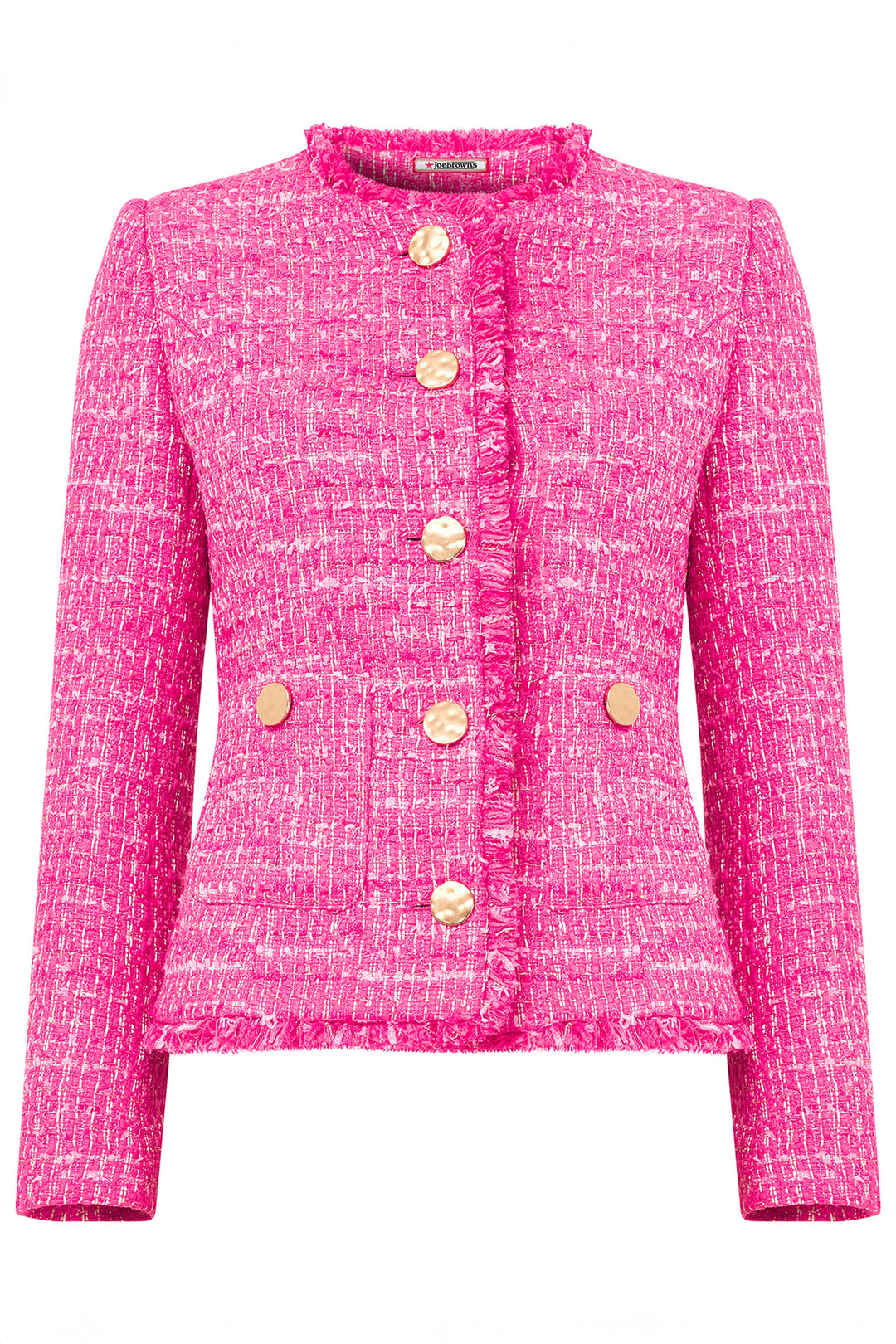 Joe Browns WJ634A Pink Rose Button Front Jacket - Experience Boutique