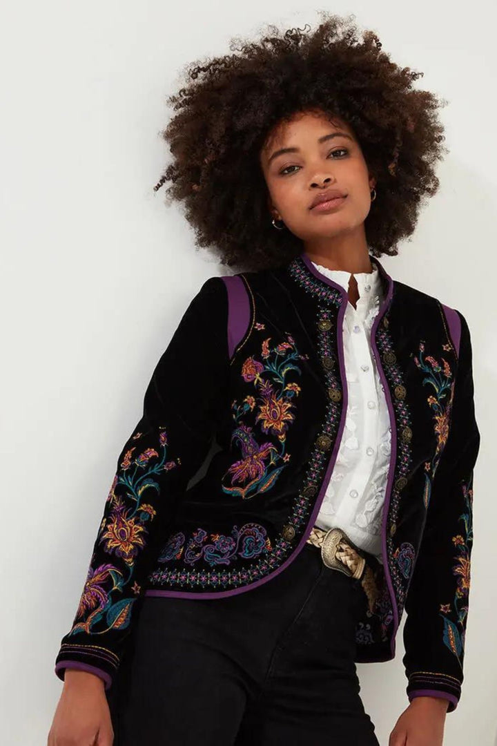 Joe Browns WJ677A Black Show Stopper Embroidered Boutique Jacket