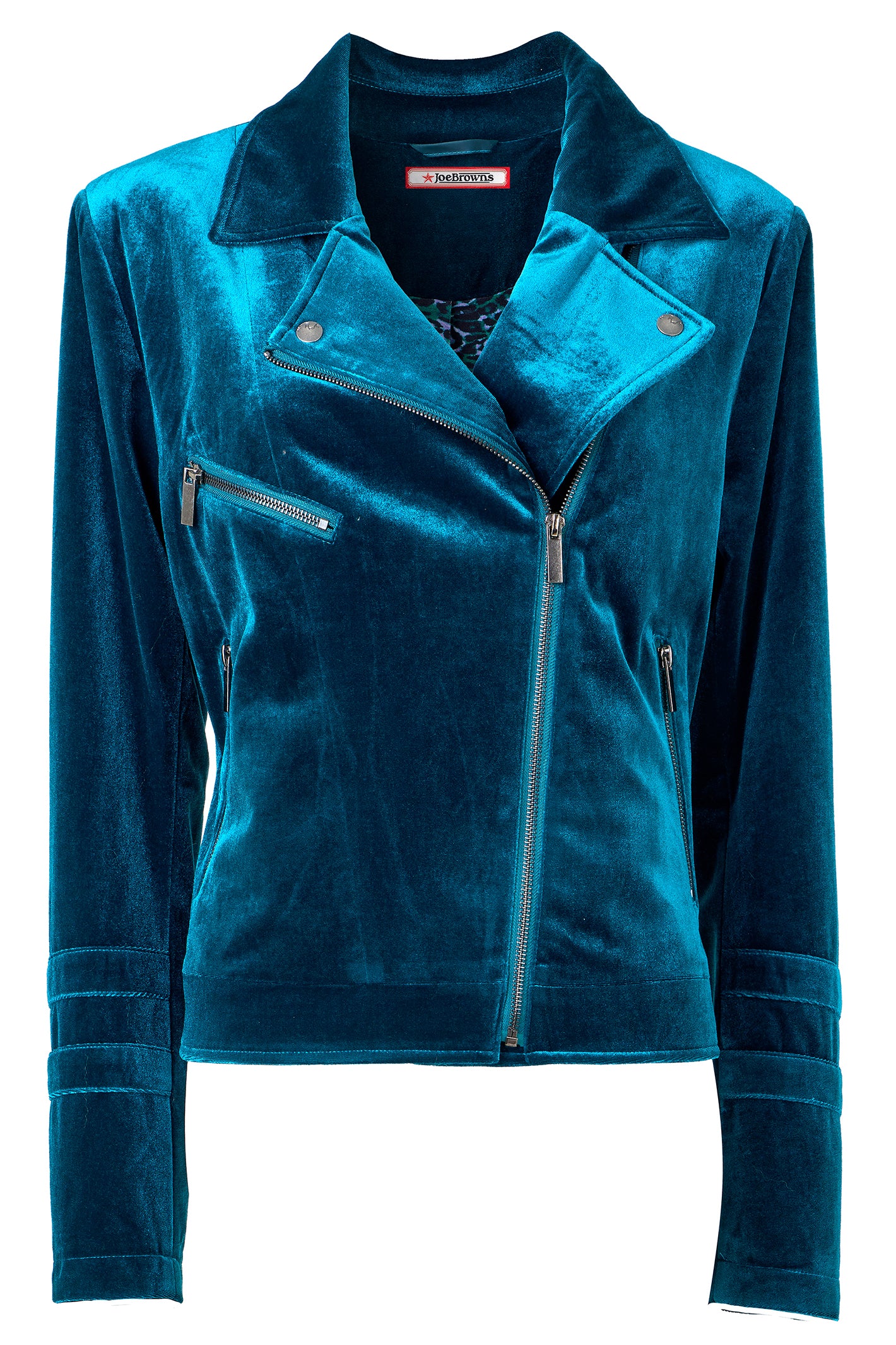 Joe Browns WJ729A Teal Wonderfully Velour Jacket – Experience Boutique