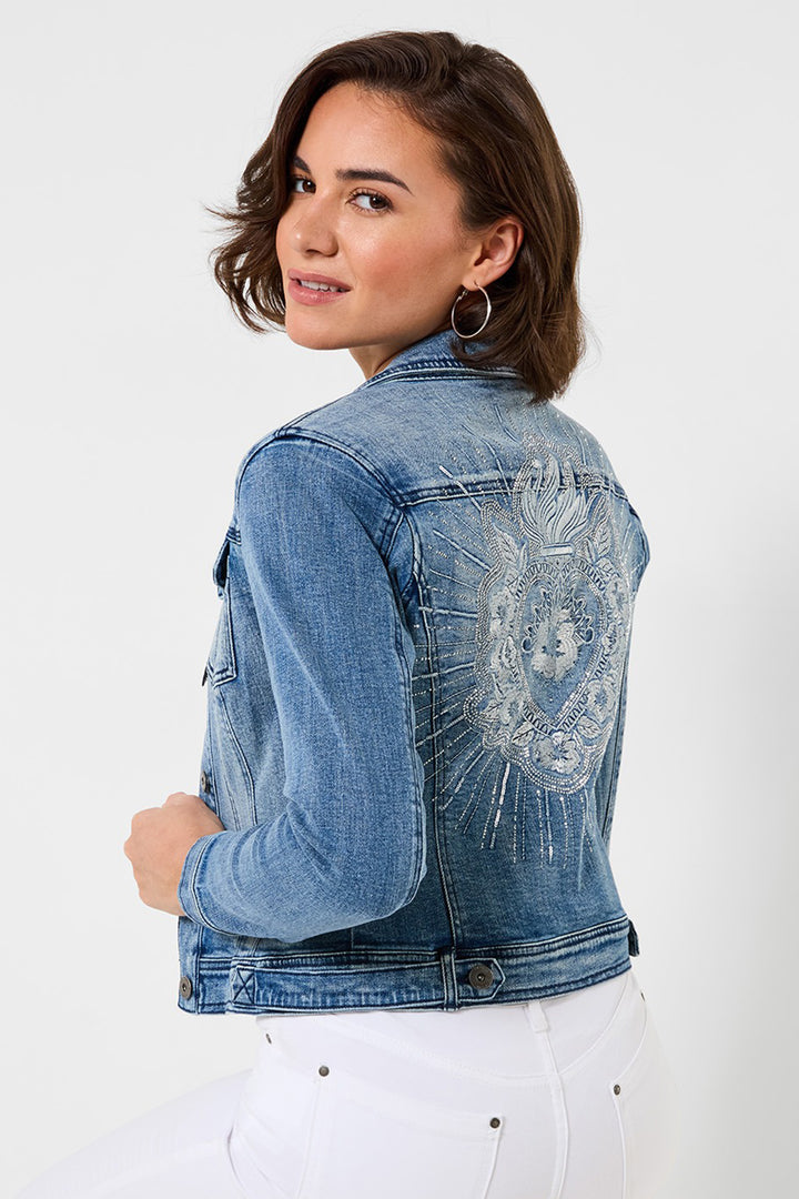 Joe Browns WJ777A Blue Exquisite Embroidered Boutique Jacket