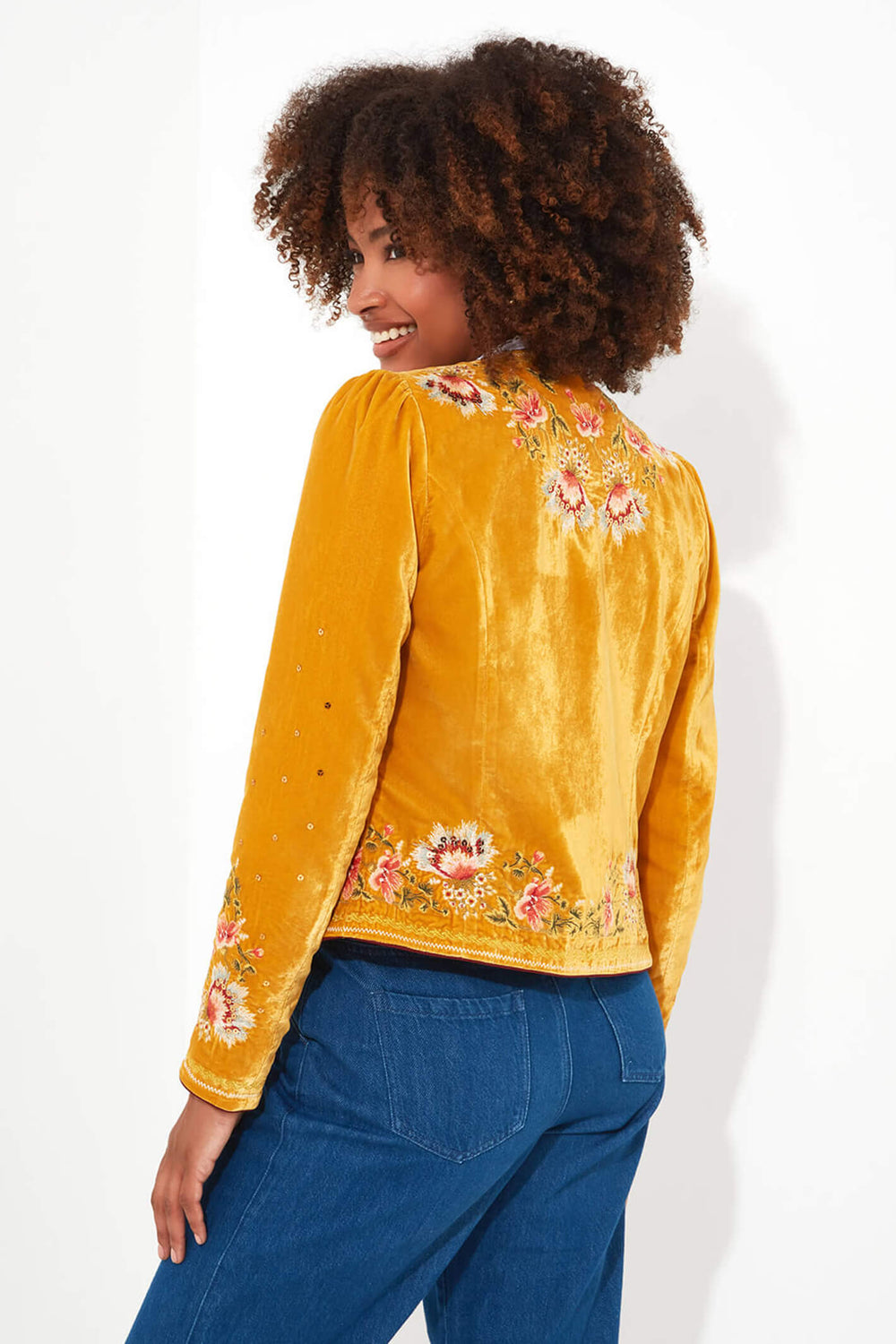 Joe Browns WK616 Yellow Elegantly Embroidered Boutique Jacket - Experience Boutique