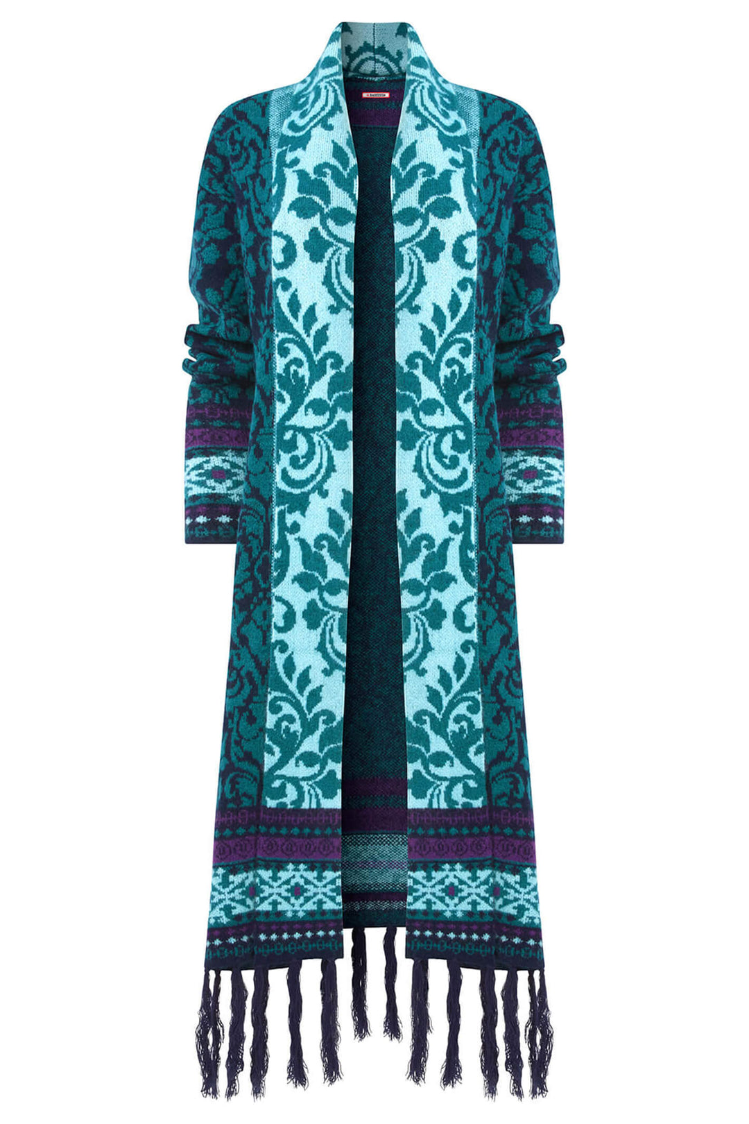 Joe Browns WK661A Teal Fancy Tassel Cardigan - Experience Boutique