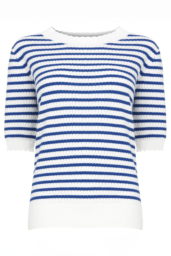 Joe Browns WK713A Jolie Blue Striped Knit Top - Experience Boutique
