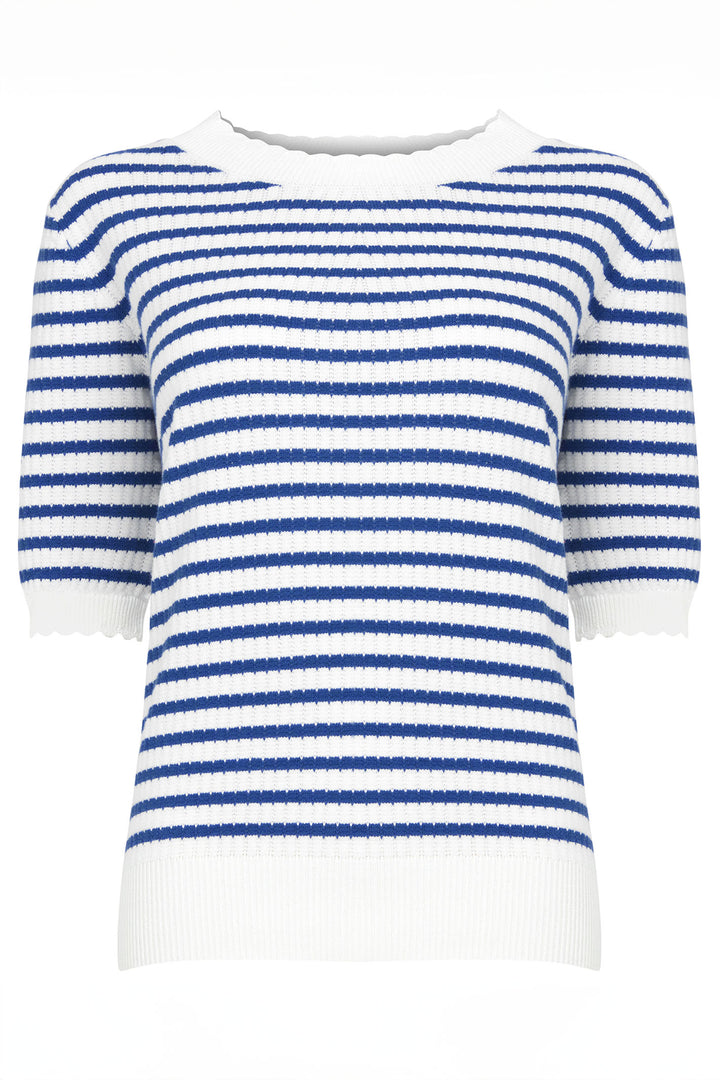 Joe Browns WK713A Jolie Blue Striped Knit Top - Experience Boutique