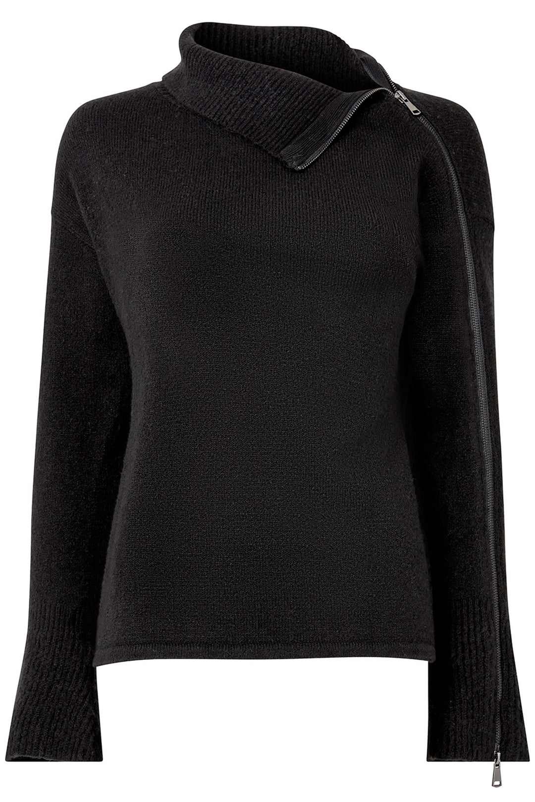 Joe Browns WK748A Black Roxie Zip Jumper - Experience Boutique