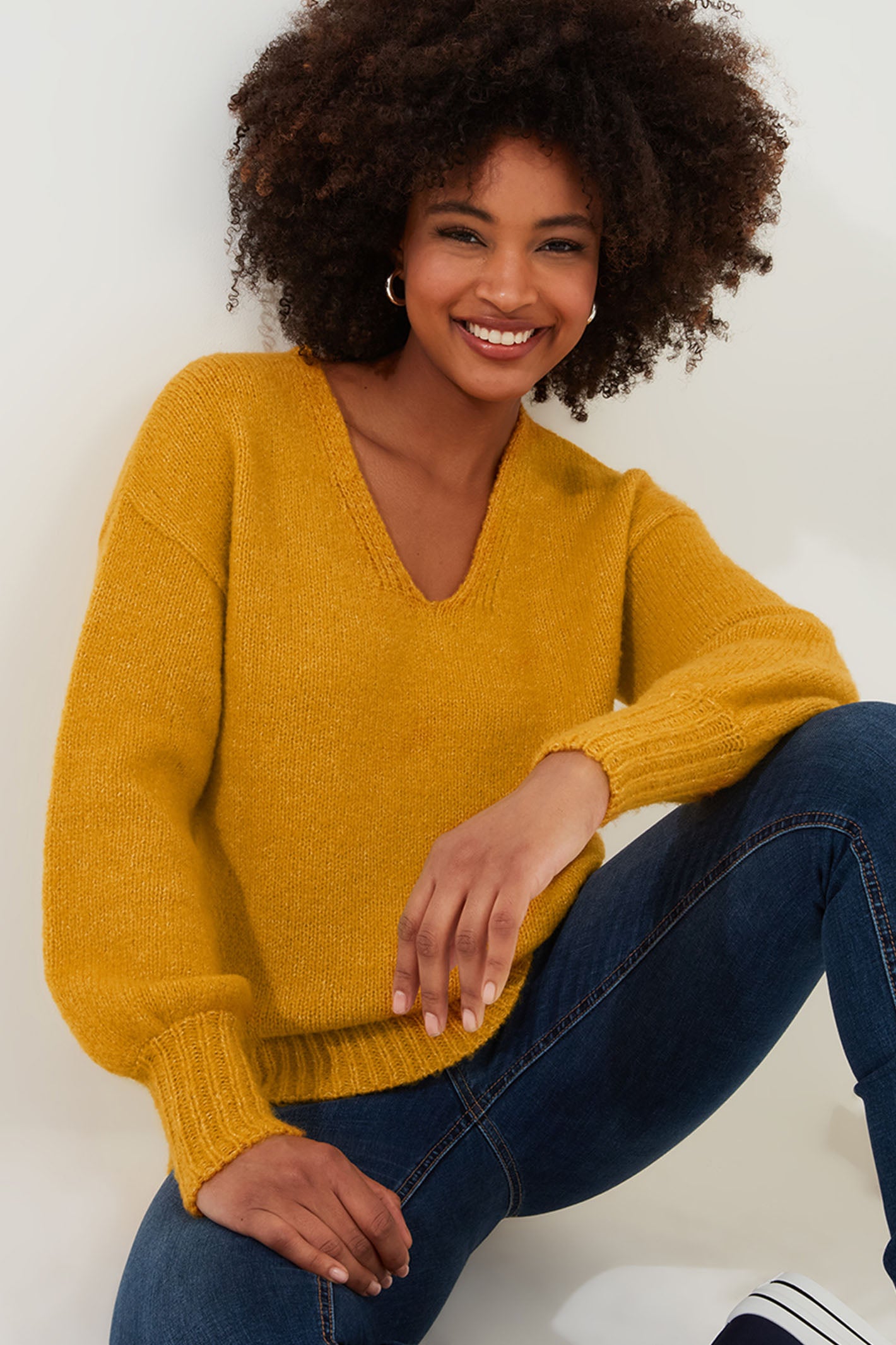 Joe Browns WK750 Yellow Ochre Oh So Cosy Jumper Experience Boutique