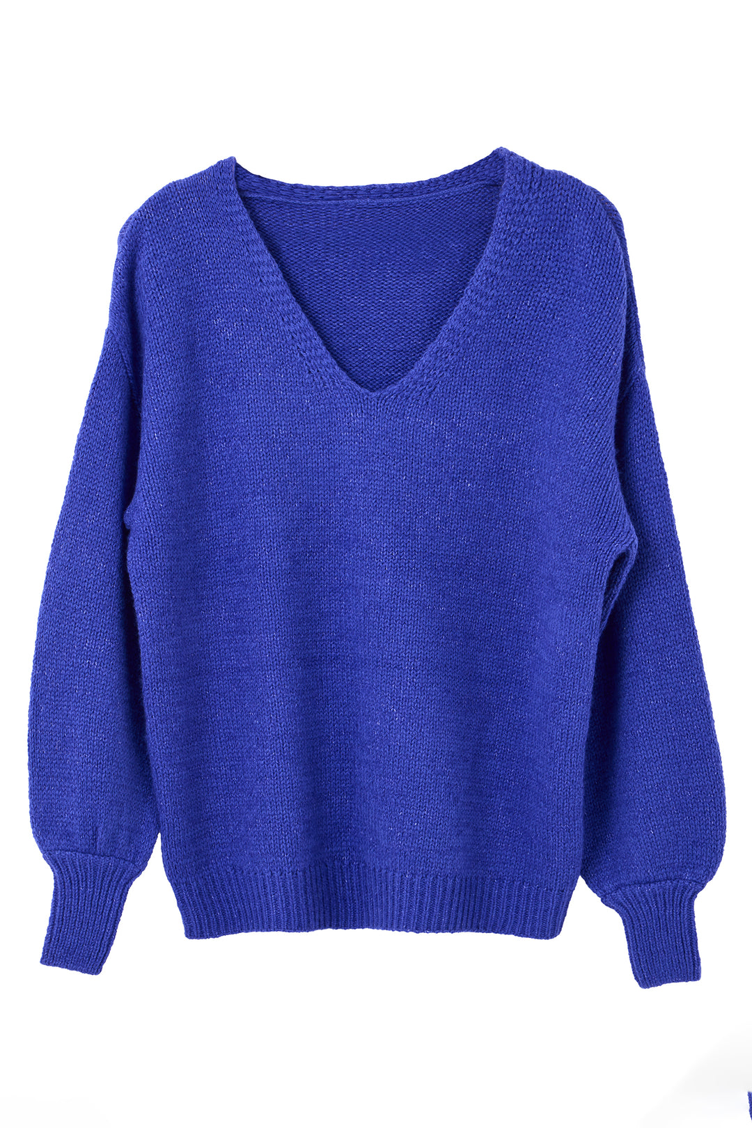 Joe Browns WK837A Blue Oh So Cosy V-Neck Jumper