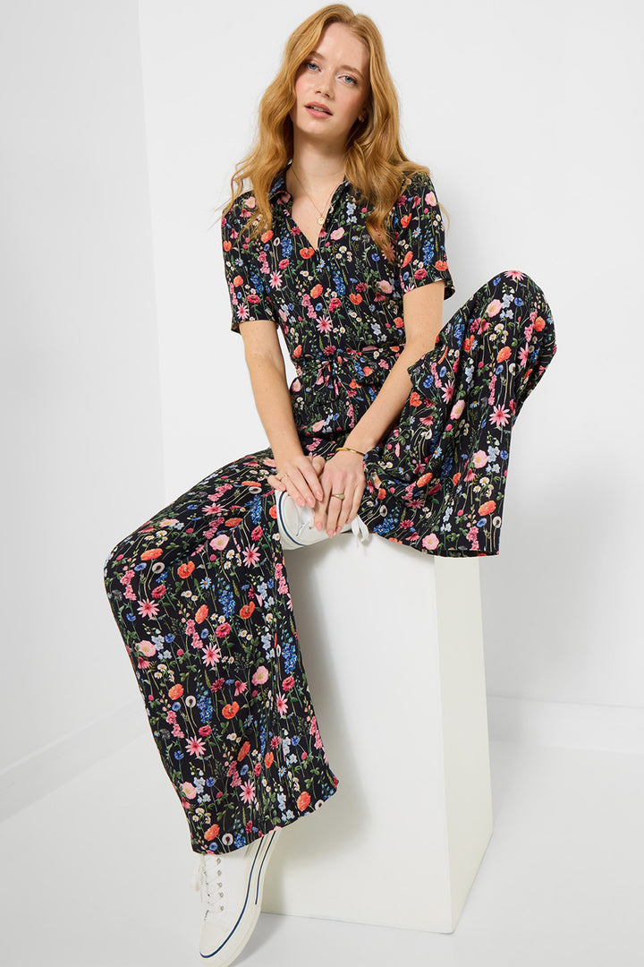 Joe Browns WM013A Black In Bloom Floral Jumpsuit