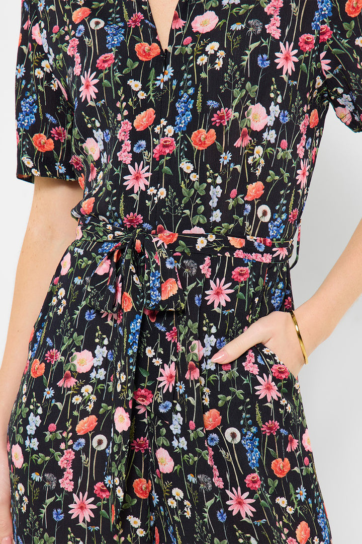 Joe Browns WM013A Black In Bloom Floral Jumpsuit