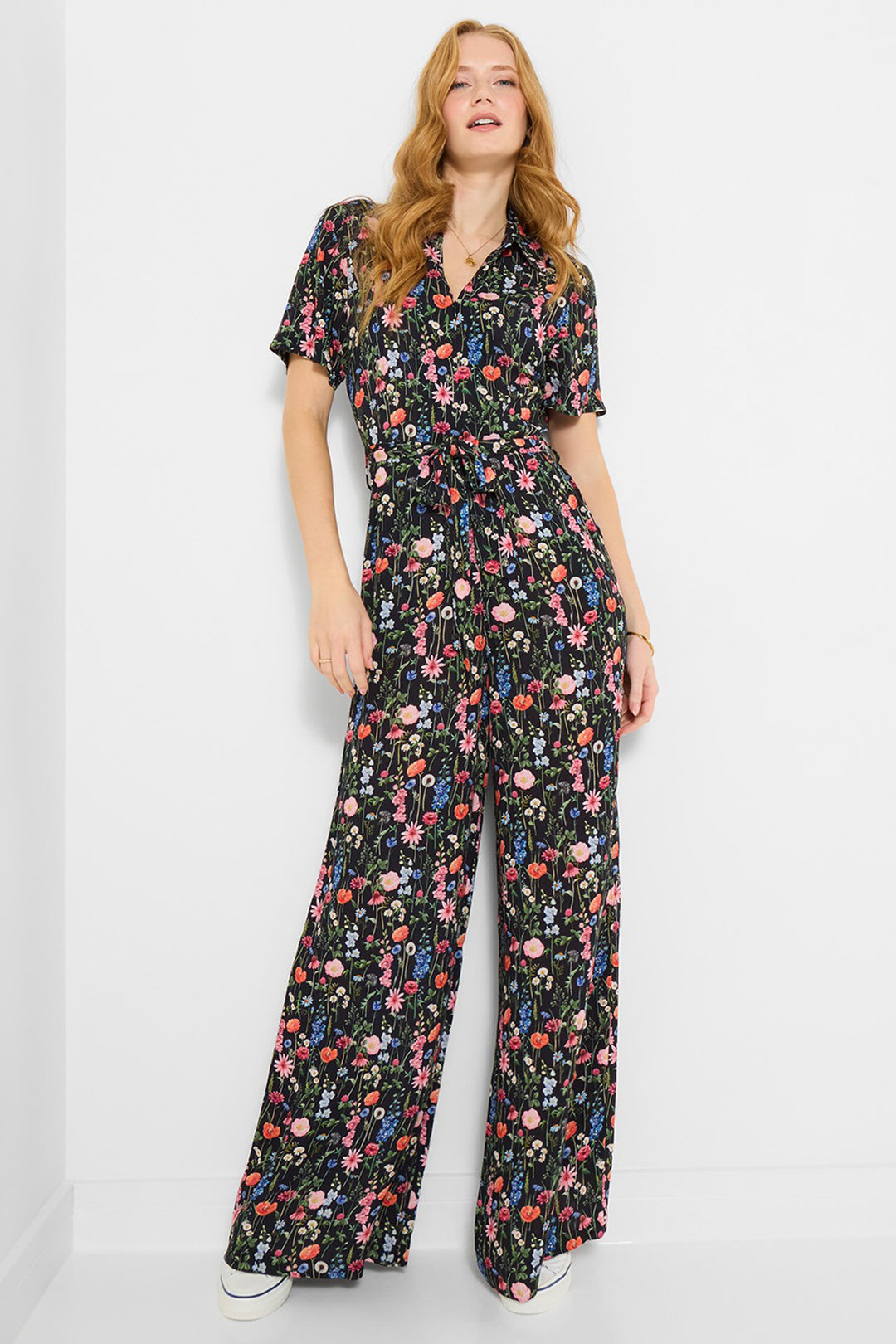 Joe Browns WM013A Black In Bloom Floral Jumpsuit