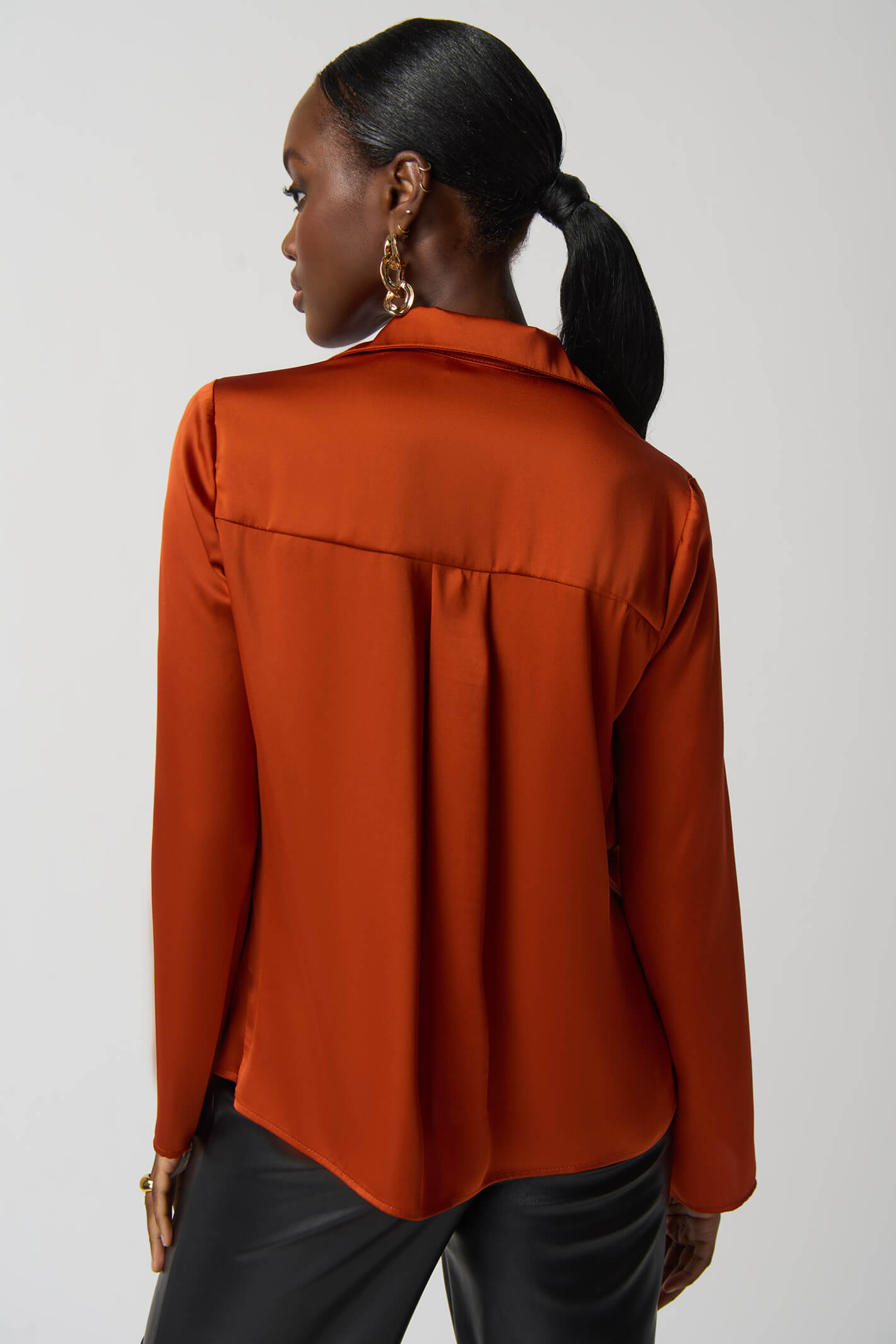 Orange cowl neck best sale sweater
