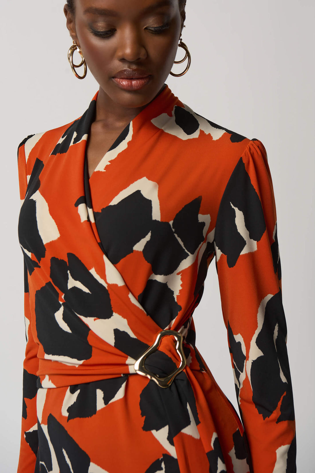 joseph ribkoff orange dress Mid-length dress Joseph Ribkoff Orange size 46 FR in Synthetic